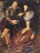 Peter Paul Rubens Ruben with his first wife Isabeela Brant in the Honeysuckle Bower (mk08) oil painting artist